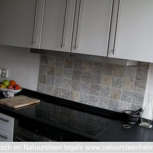 Grigio Grey travertin 10x10x1 vloer/wandtegel