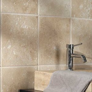 Travertin Ivory Light 15x15x1 vloer/wandtegel