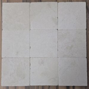 Beige light marmer 10x10x1 vloer/wandtegel getrommeld