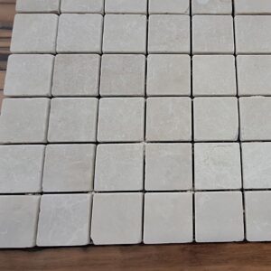 Mozaiek Botticino beige marmer 4.8×4.8