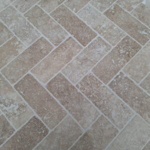 Brick Mocca travertin 20.3x7,5x1cm vloer/wandtegel