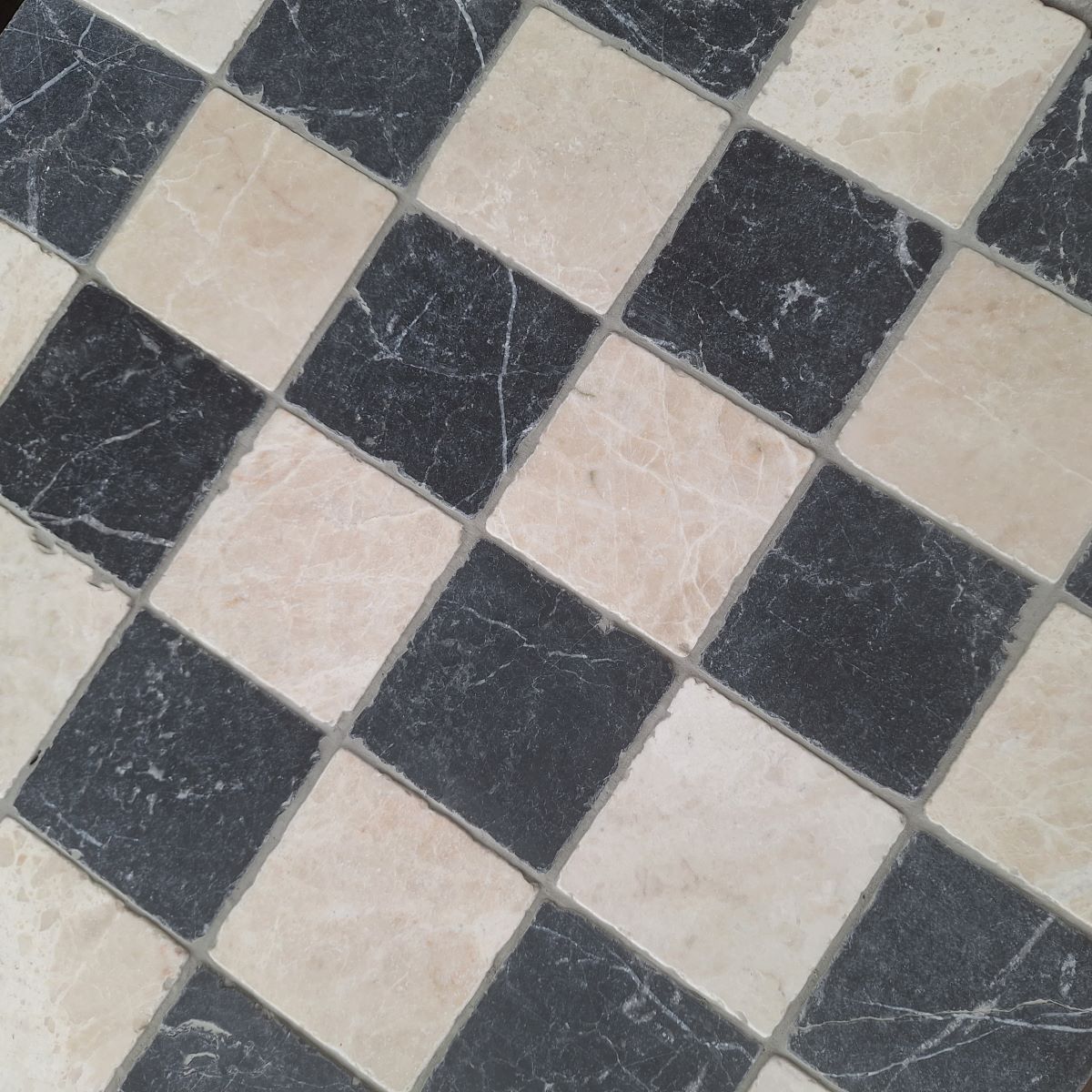 Dambord beige en torros marmer anticato 10x10x1 - Afbeelding 2