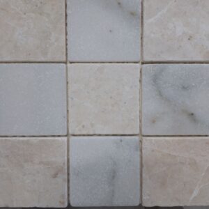 Wit en Beige marmer dambord 10x10x1 vloer/wandtegel