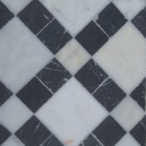 Wit en torros marmer getrommeld patroon vloertegel