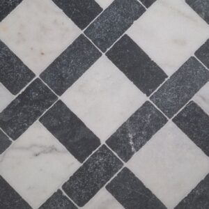 Wit en zwart marmer getrommeld patroon 15/7.5cm vloer/wandtegel