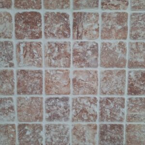 Rood/Rose travertin 10x10x1 vloer/wandtegel