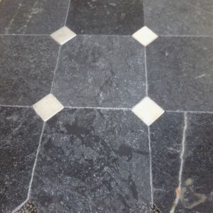 Antique blue marmer 20.3x20.3x1.2 / 4.8x4.8x1 octagon vloertegel