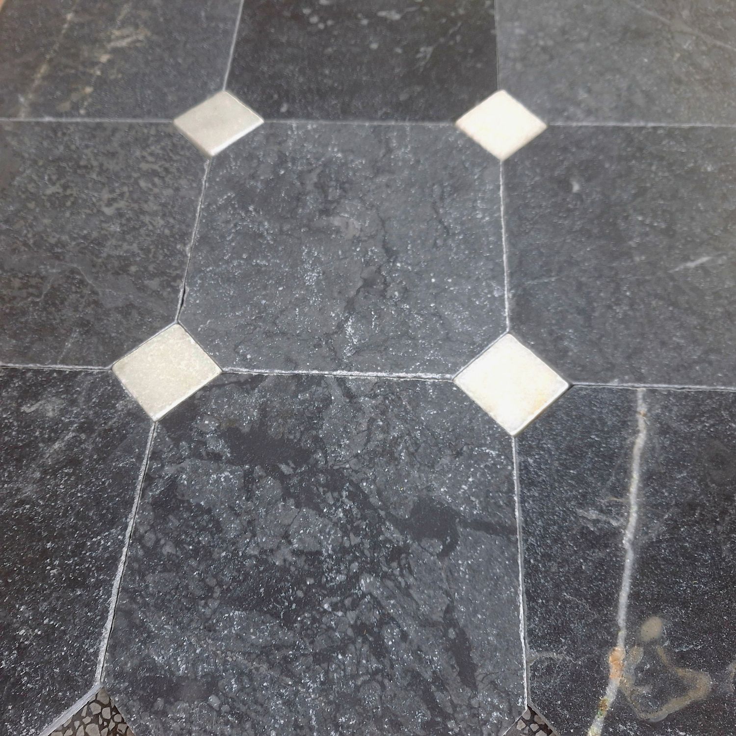 Antique blue marmer 20.3x20.3x1.2 / 4.8x4.8x1 octagon vloertegel