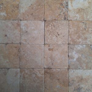Gold travertin 10x10x1 vloer/wandtegel