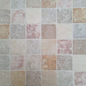Mix colour travertin dambord 10x10x1 vloer/wandtegel