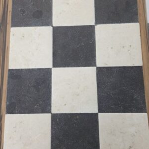 Beige marmer en donker hardsteen anticato 20x20x1cm vloer / wandtegel