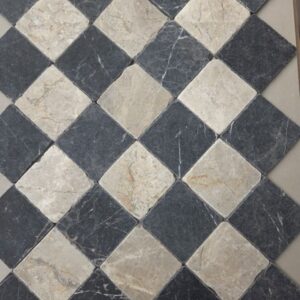 Torros en silver marmer dambord 10x10x1 vloer/wandtegel