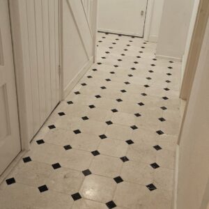 Light beige marmer 20x20x1 / 2.3x2.3x1 octagon vloer/wandtegel