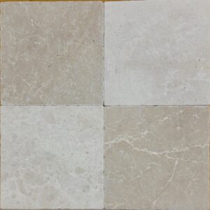 Dambord donker beige en ivoor marmer anticato  20x20x1cm vloer / wandtegel