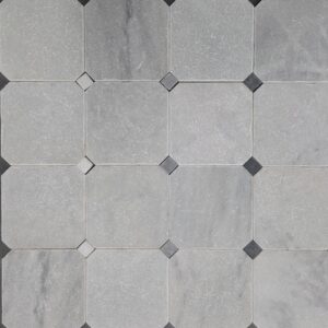 Grijs marmer 15x15x1 / 2.3x2.3x1 octagon vloer/wandtegel
